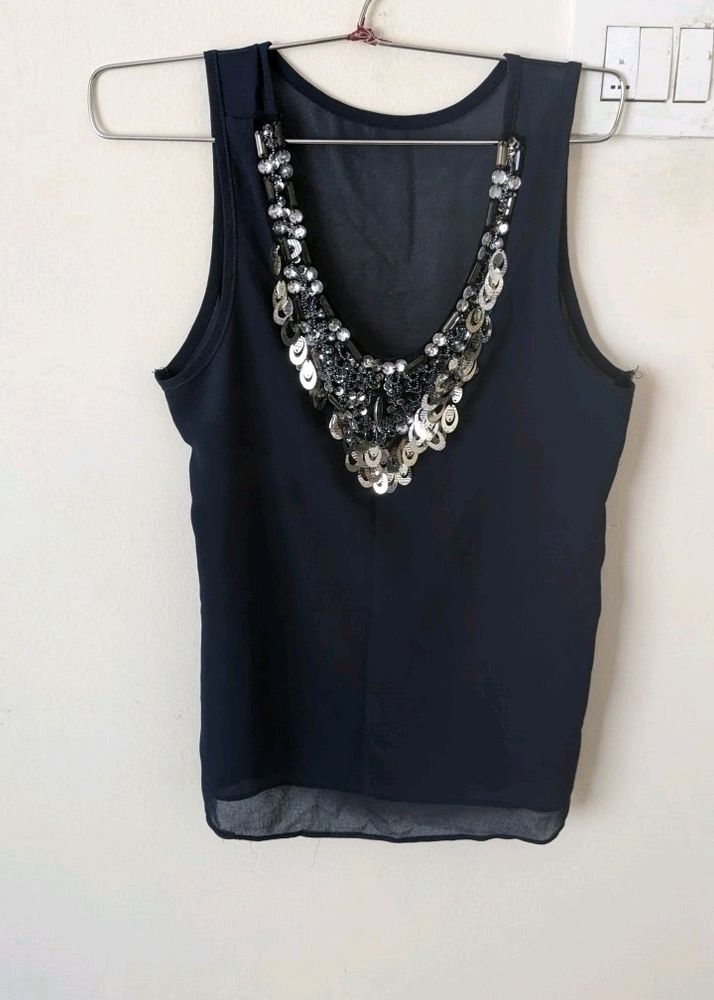 Navy Blue Top