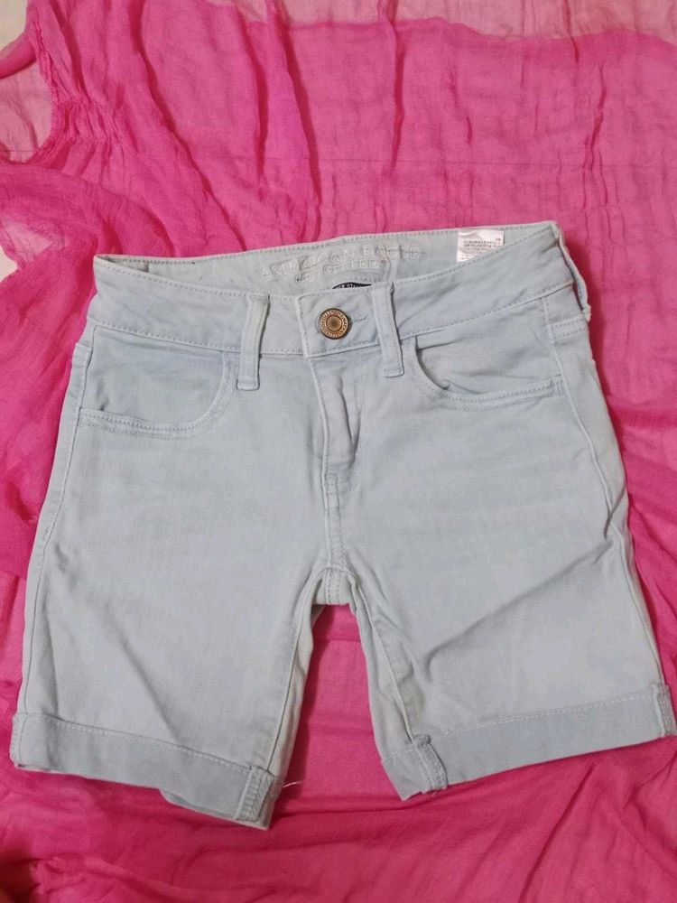 Light Wash Denim Shorts