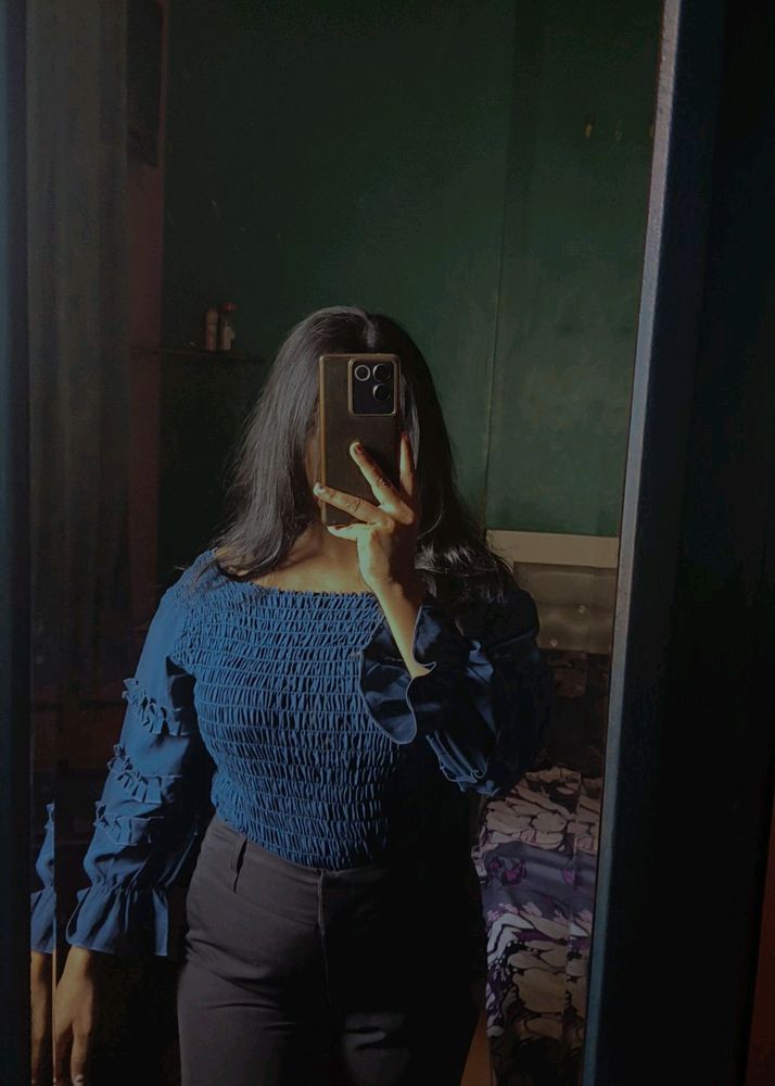 Y2k Fitted Full Sleeves Top
