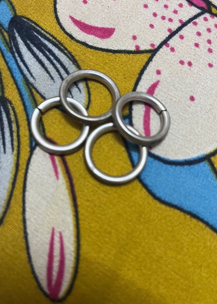 925 Silver Rings (Set of Four)-raw Product