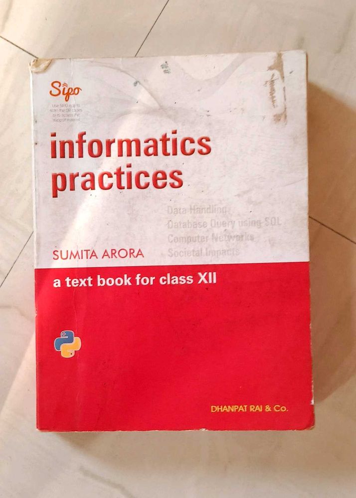 Informatics Practices – NCERT book for Class XII