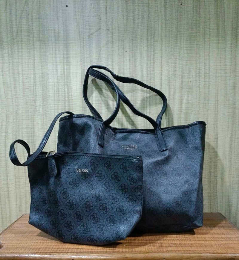 Guess Tote Bag &amp; Pouch Set
