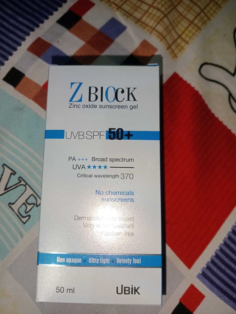 Z Block Brand New Suncreen With SpF50+