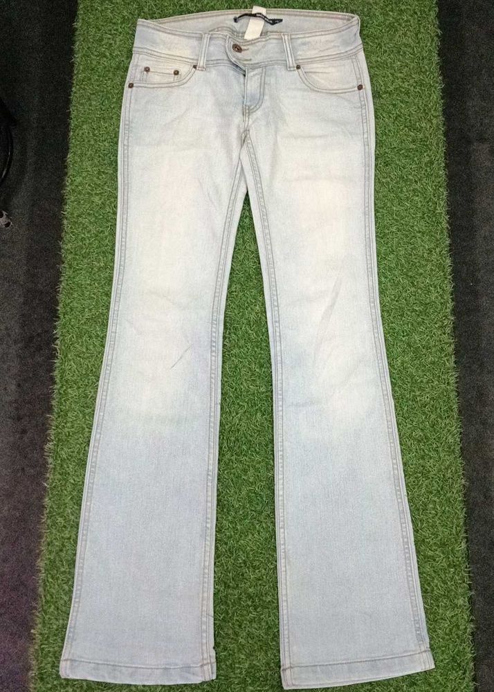 Light Wash Flare Leg Jeans