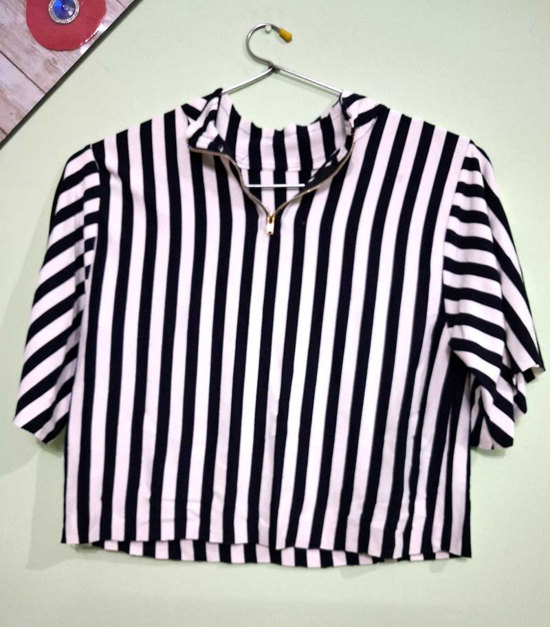 Striped Crop Top