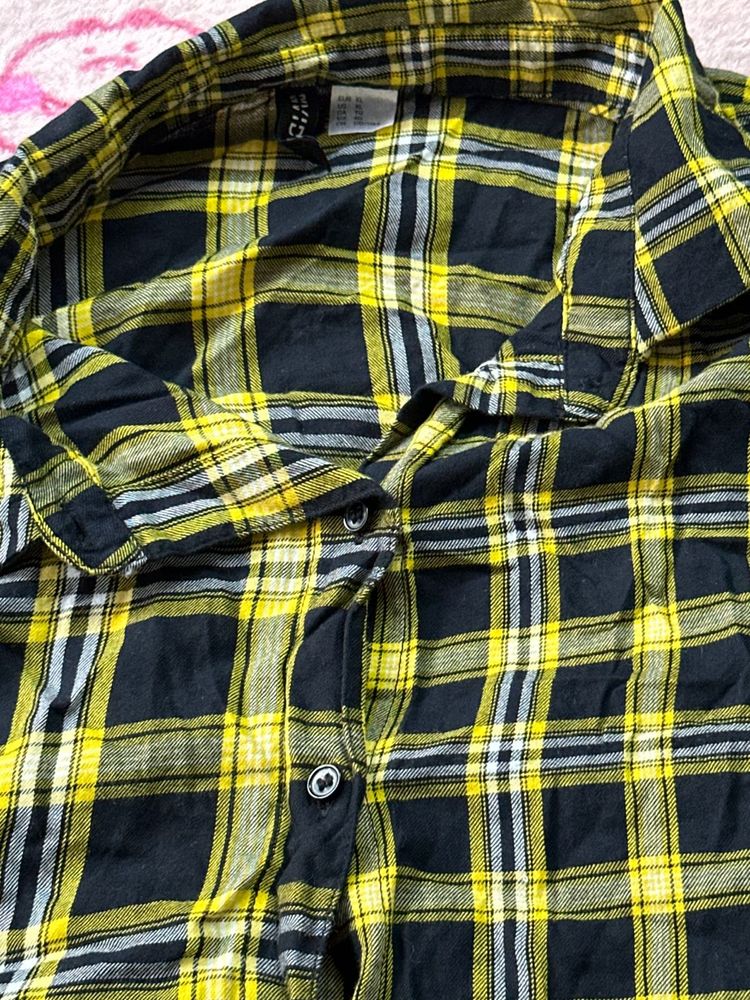 H&amp;M Yellow And Black Shirt