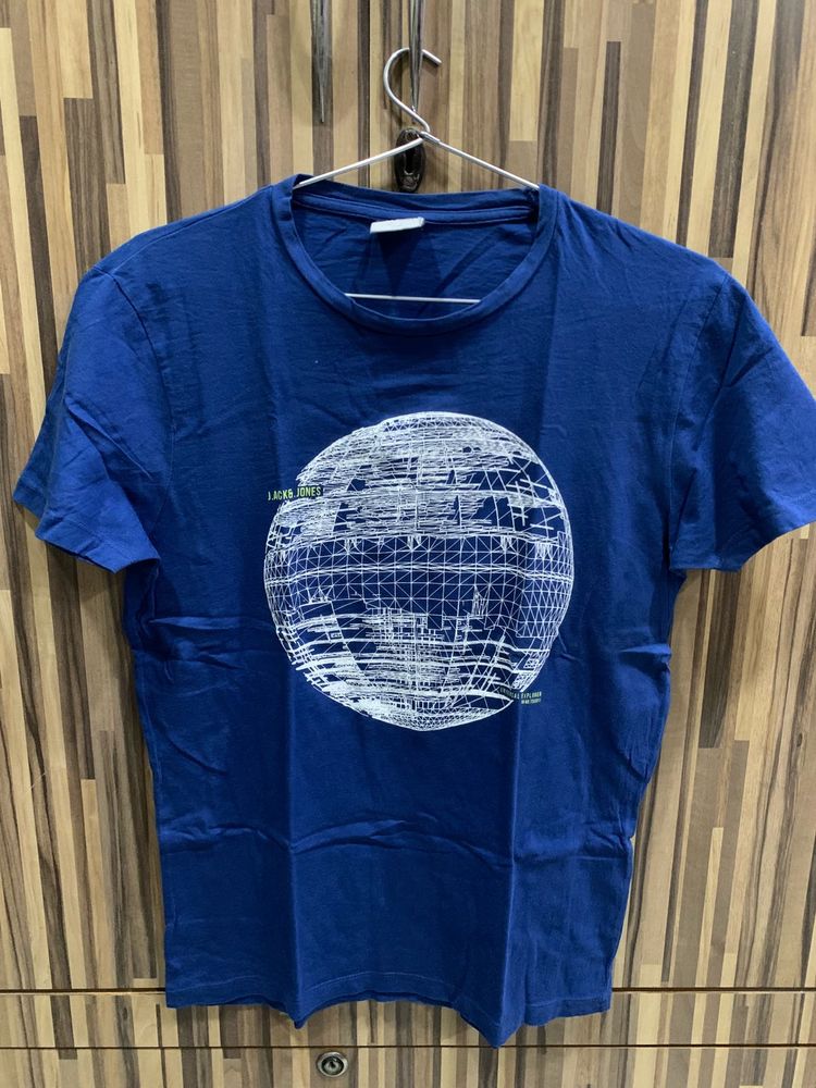 Blue Graphic Print T-Shirt