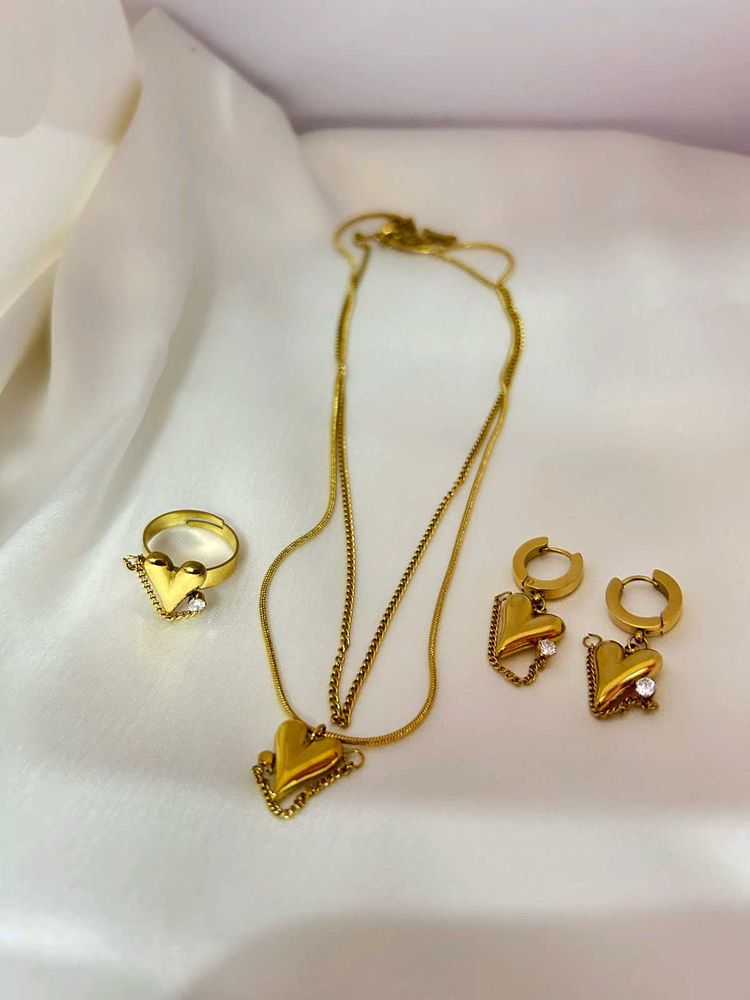 Heart Jewelry Set ANTITARNISH