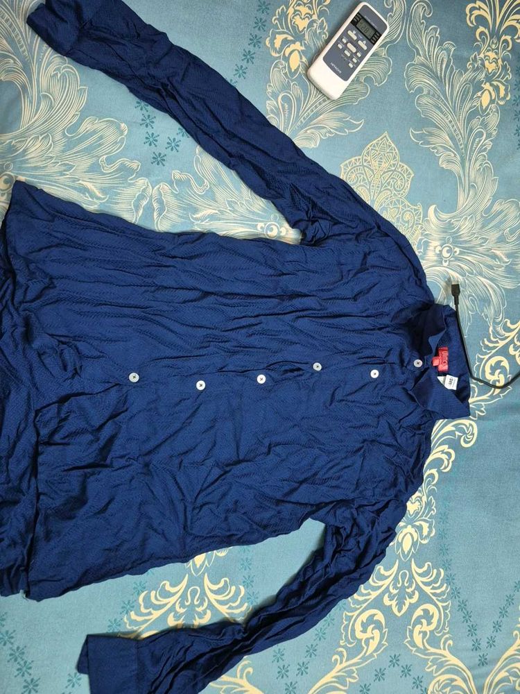 Navy Blue Shirt, office wear for girls