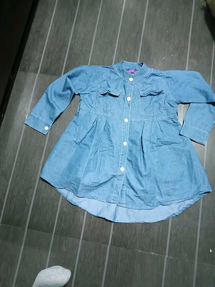 Cute Denim Shirt Dress