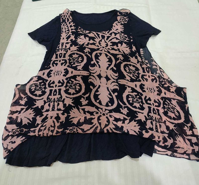 Stylish Patterned Top 38-42 Stretchable