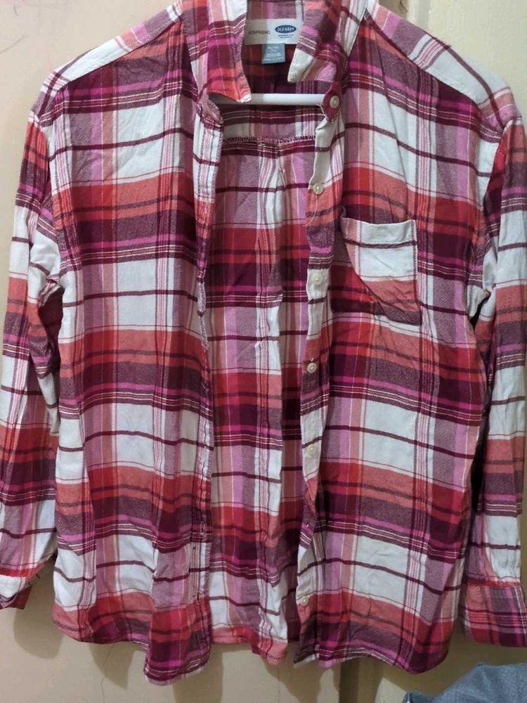 Old Navy Plaid Flannel Shirt