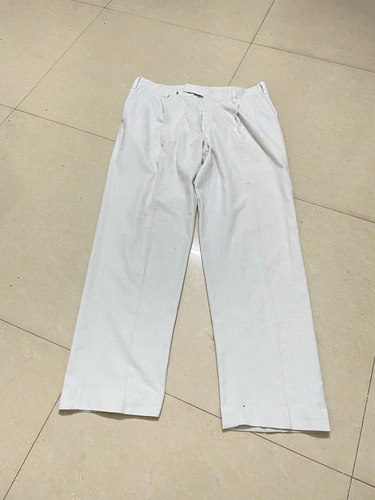 White Straight Leg Pants