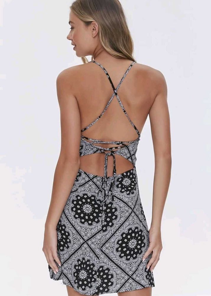 Forever 21 Bandana Print Mini Dress