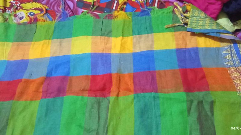 Colorful Striped Dupatta Cotton