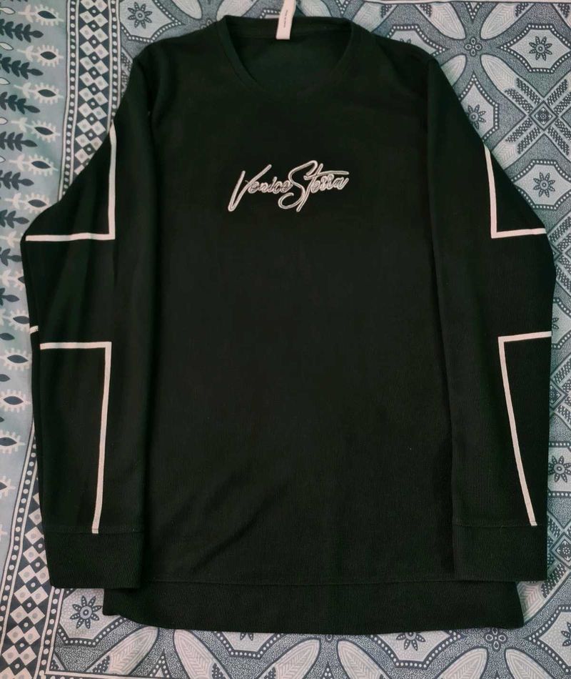 Full Sleeve Olive Green Tshirt For Boys