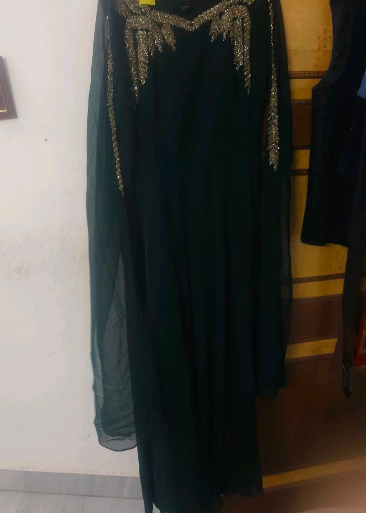 Emerald Green Embellished Dress