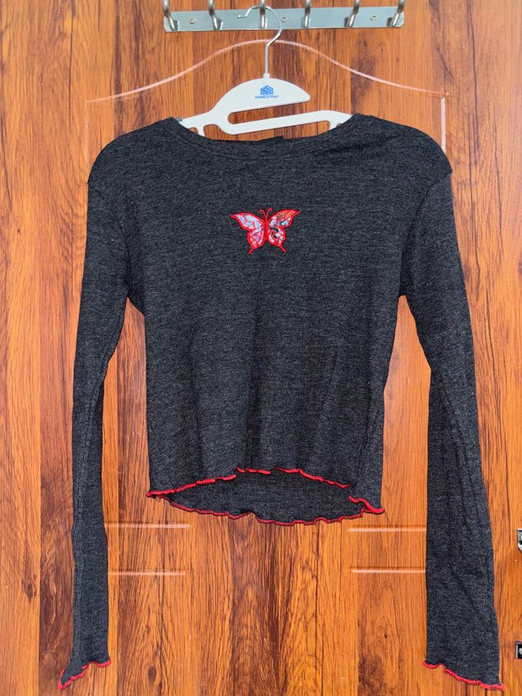 Butterfly Long Sleeve Top