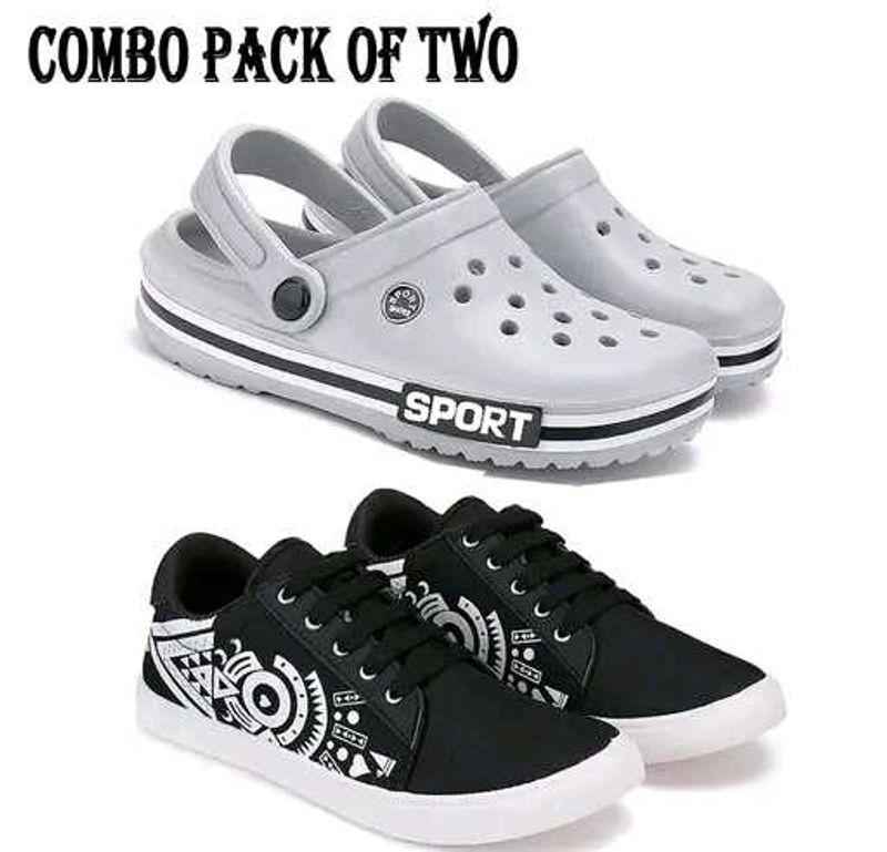 Latest Men Flip Flops And Shoes Combo