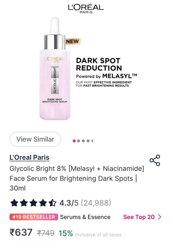 Loreal Glycolic Eye Serum
