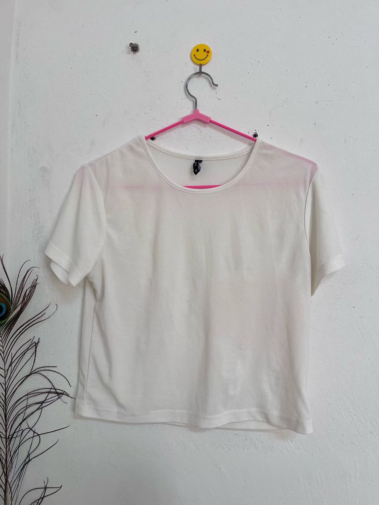 White Shear Basic Tee