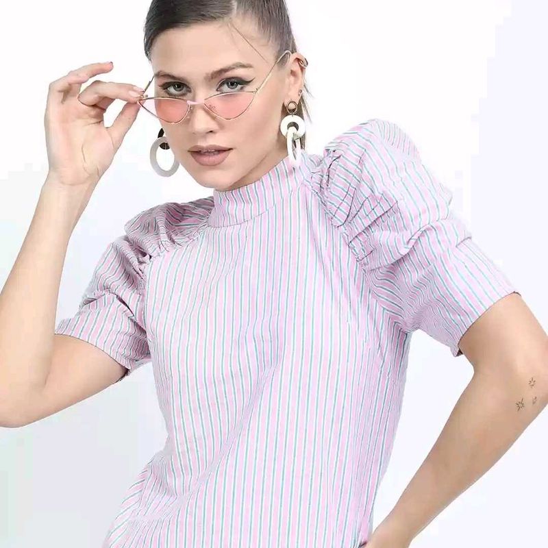 Pure Cotton Puff Sleeve Top