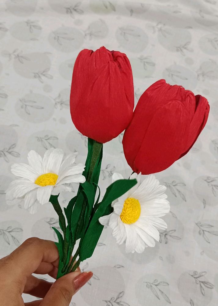 Tulips And Daisy