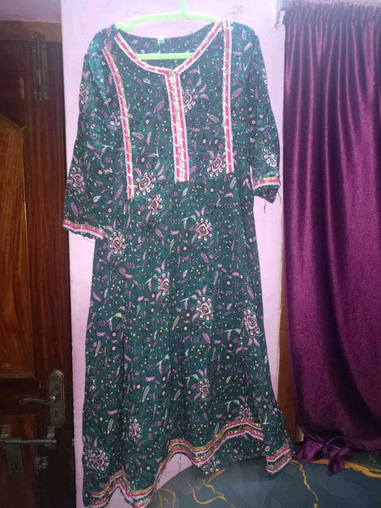 Green Floral Dress