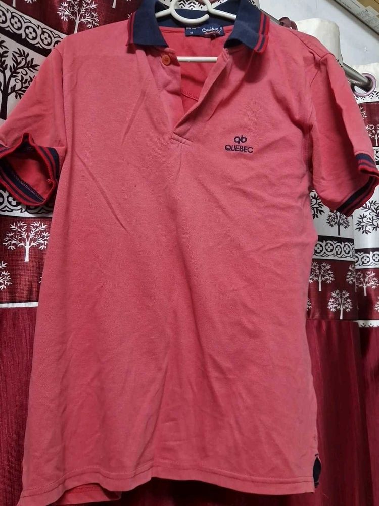 Quebec Red Polo T-Shirt