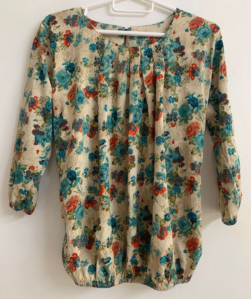 Top - Floral Balloon