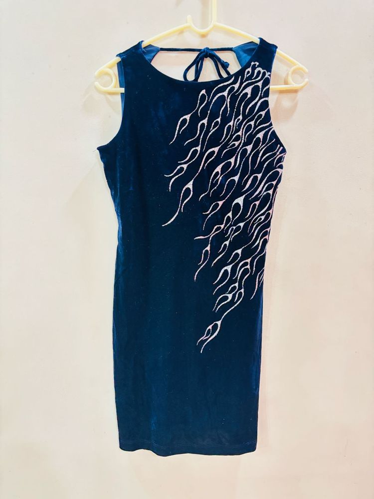 Vintage Velvet Flame Dress