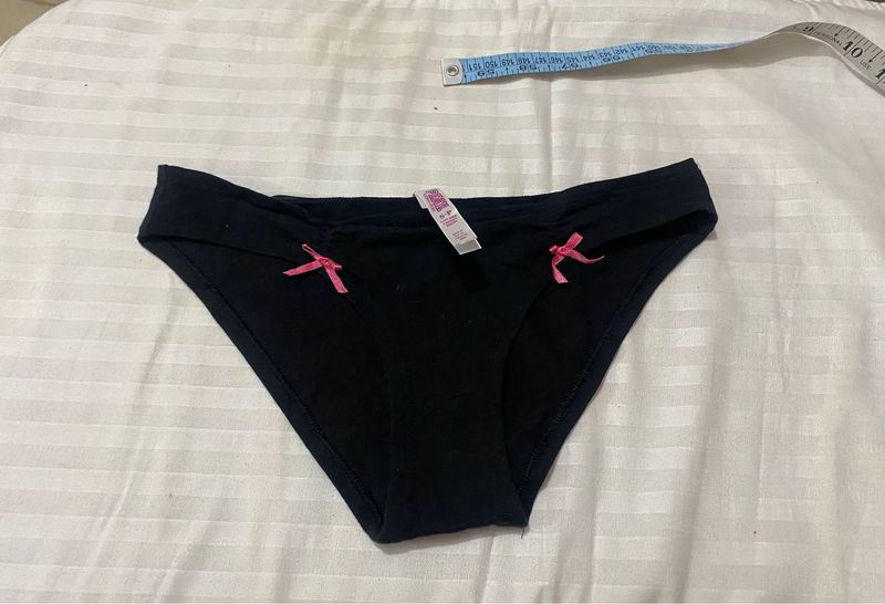 Black Brief with Pink Bows 28-32