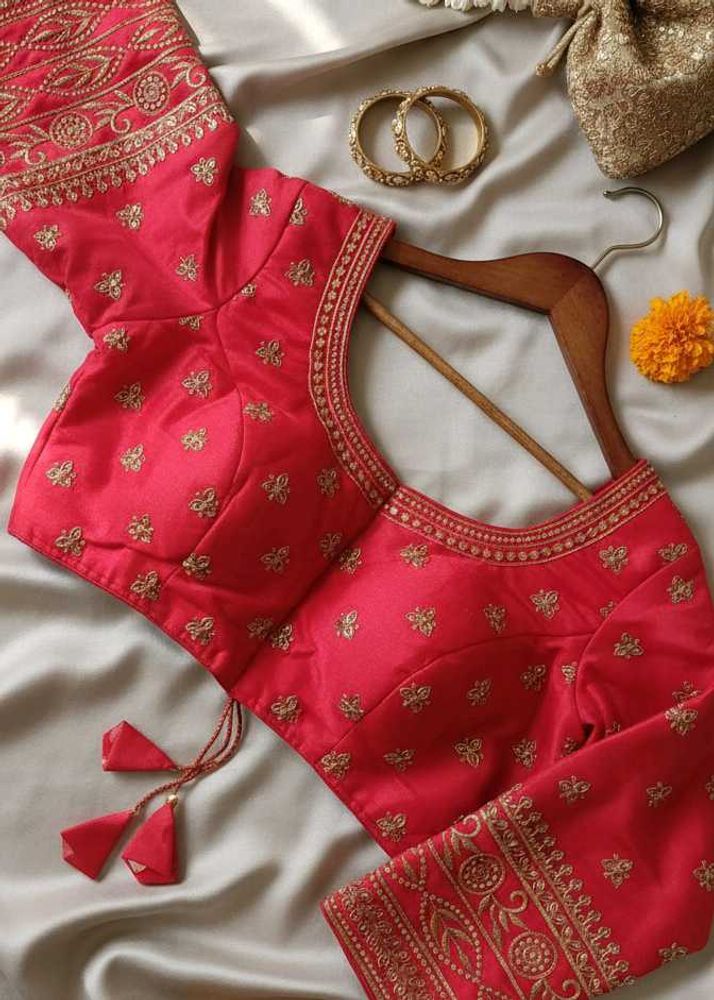 Tiktok Embroidered Readymade Blouse