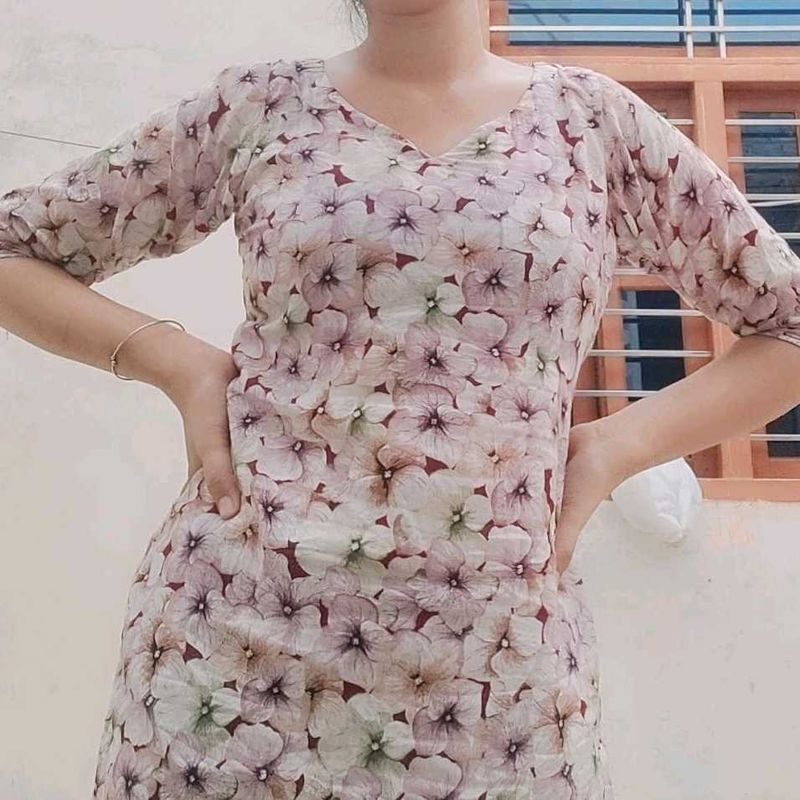 Floral Print Midi Dress