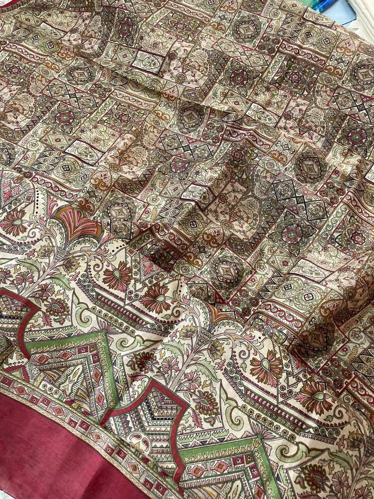Pure Silk Graffiti Prints Saree