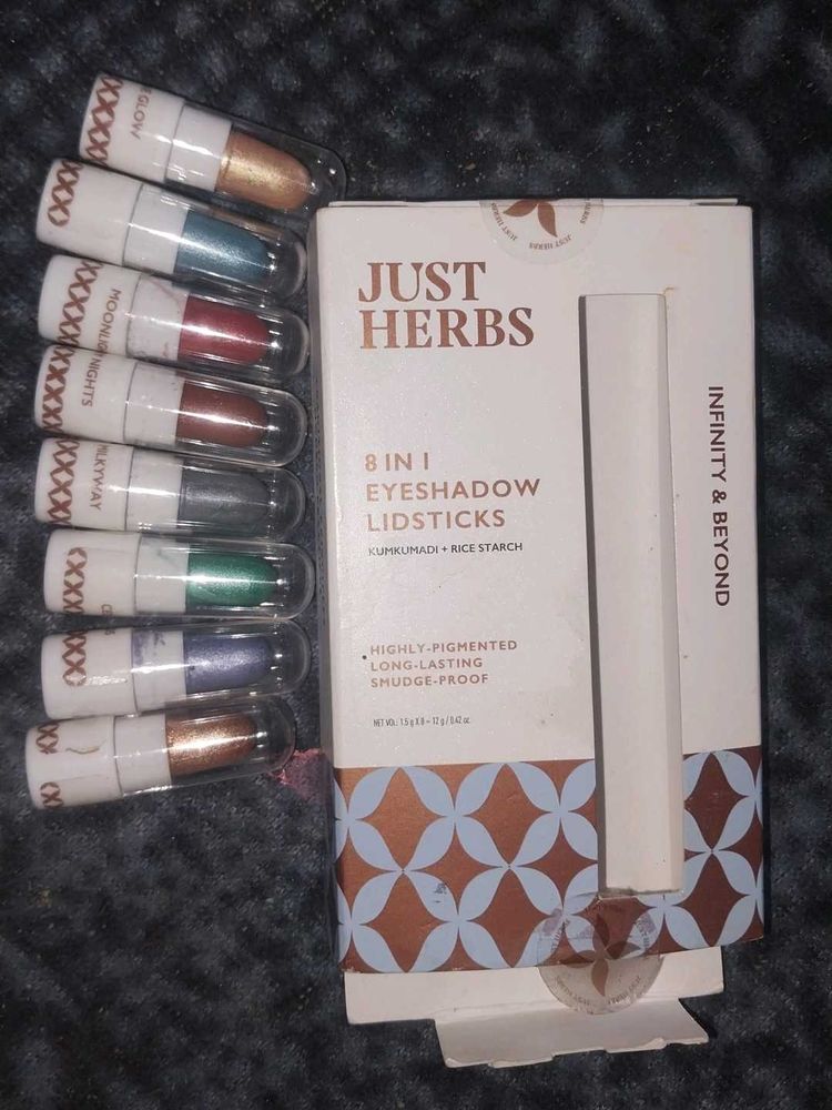 Just Herbs 8 In 1 Eyeshadow And Lidsticks
