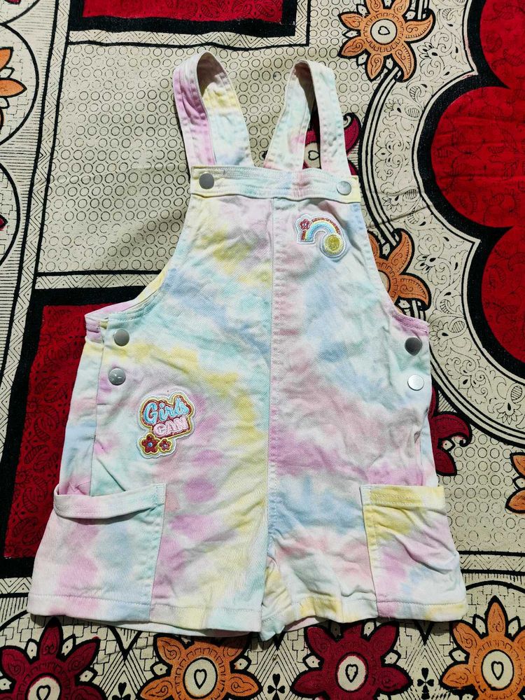 Tie-Dye Girl&#39;s Romper🩷🤍🩵