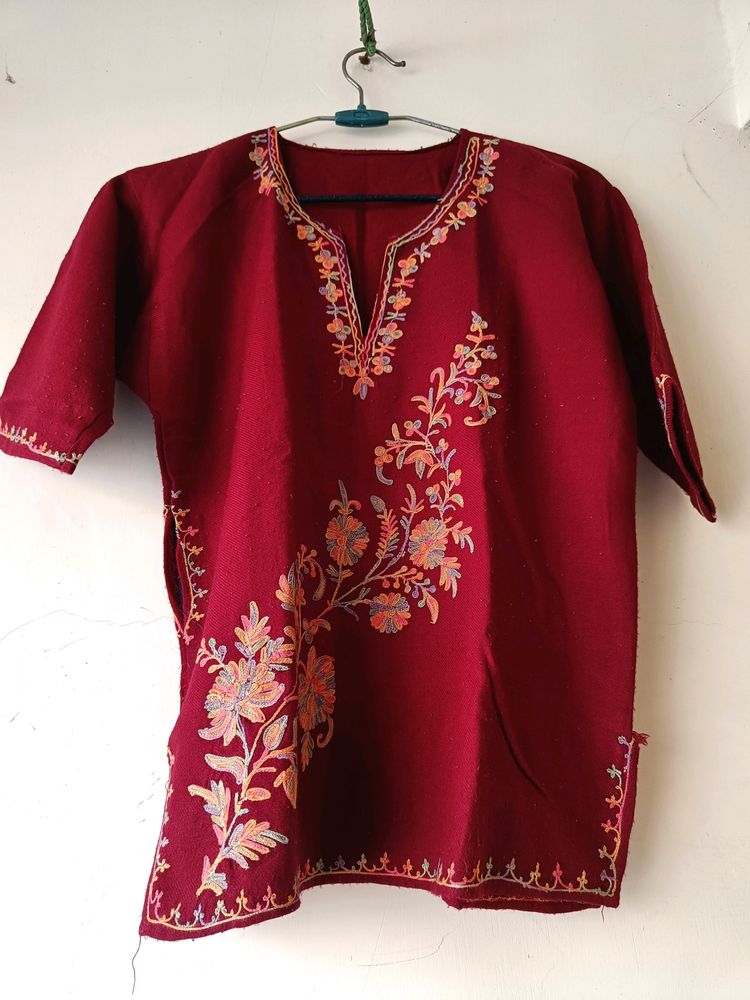 Kashmiri Embroidered Firan For Girls Age 4