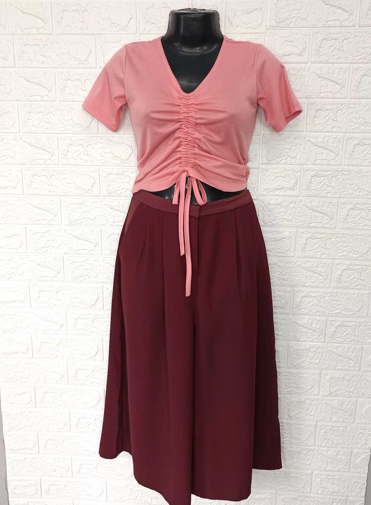 Imported Crop Top &amp; Pant Set