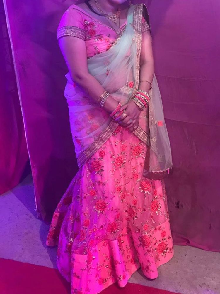 Pink Elegant Lengha And Dupatta