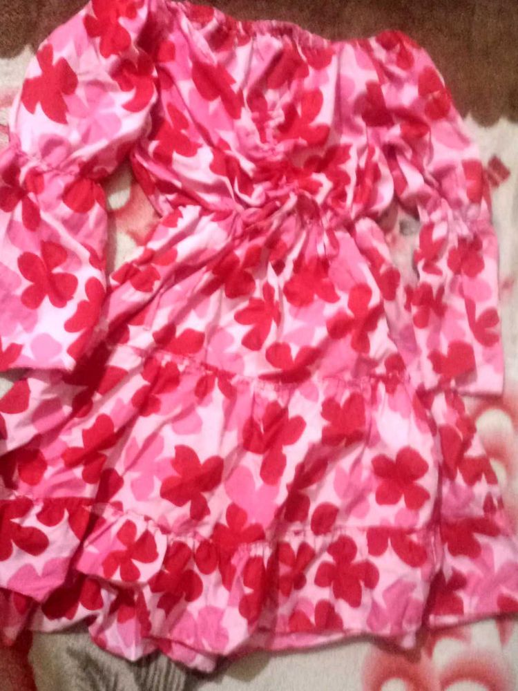 Floral Print Mini Dress