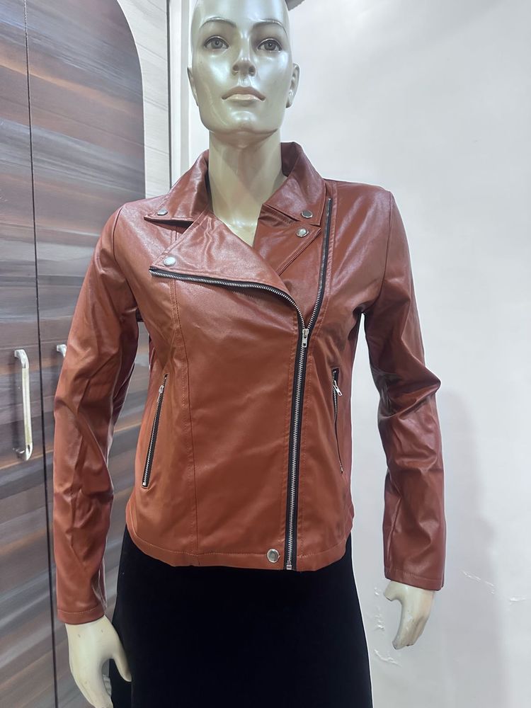 Stylish Brown Leather Jacket
