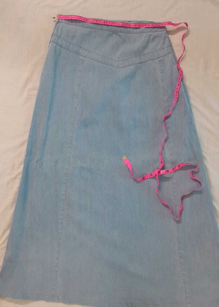 A Denim Jean Skirt
