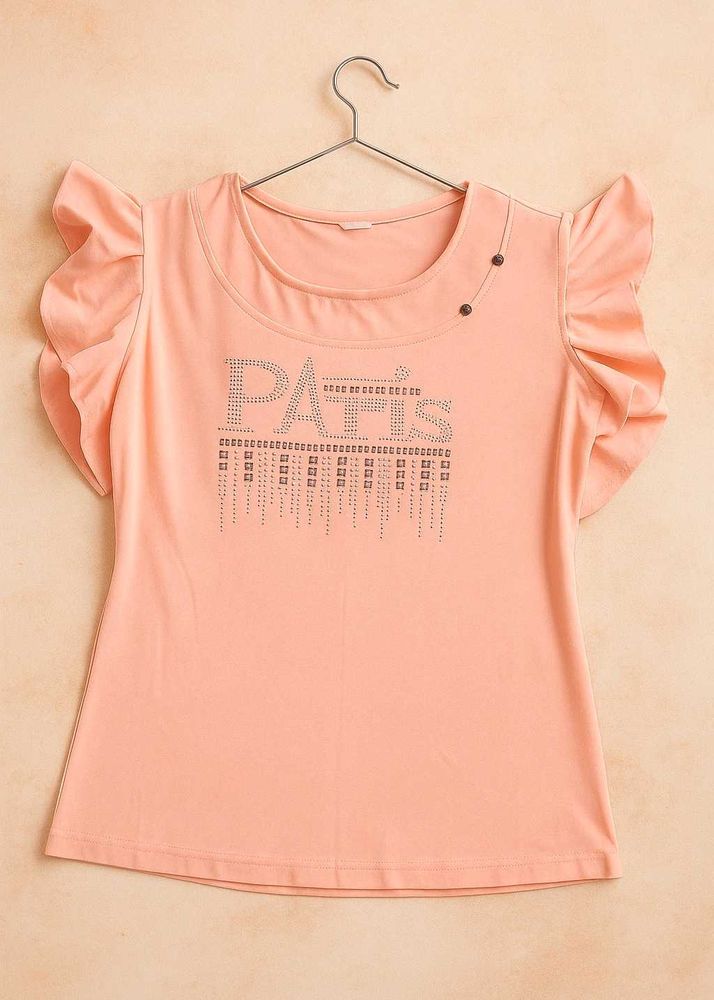 Stylish Pastel Pink Off-Shoulder Top