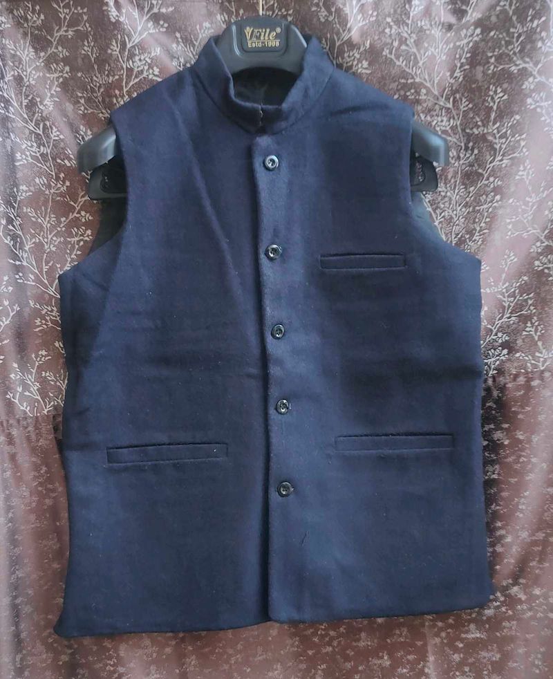 Navy Blue Nehru Jacket