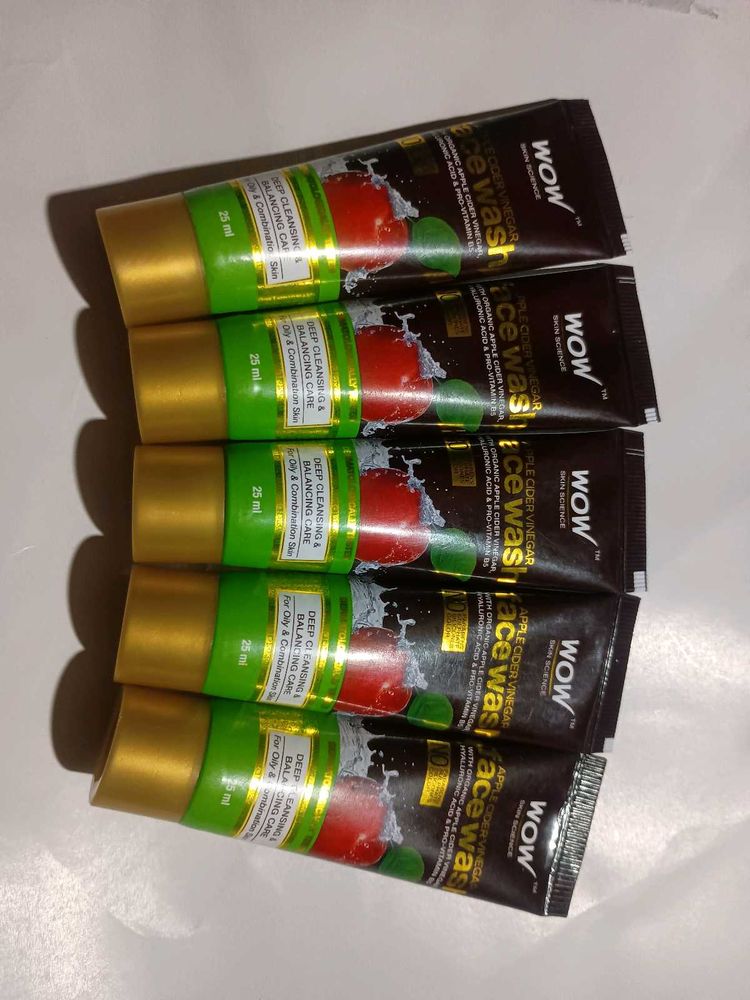 pack of 5 WOW Apple Cider Face Wash