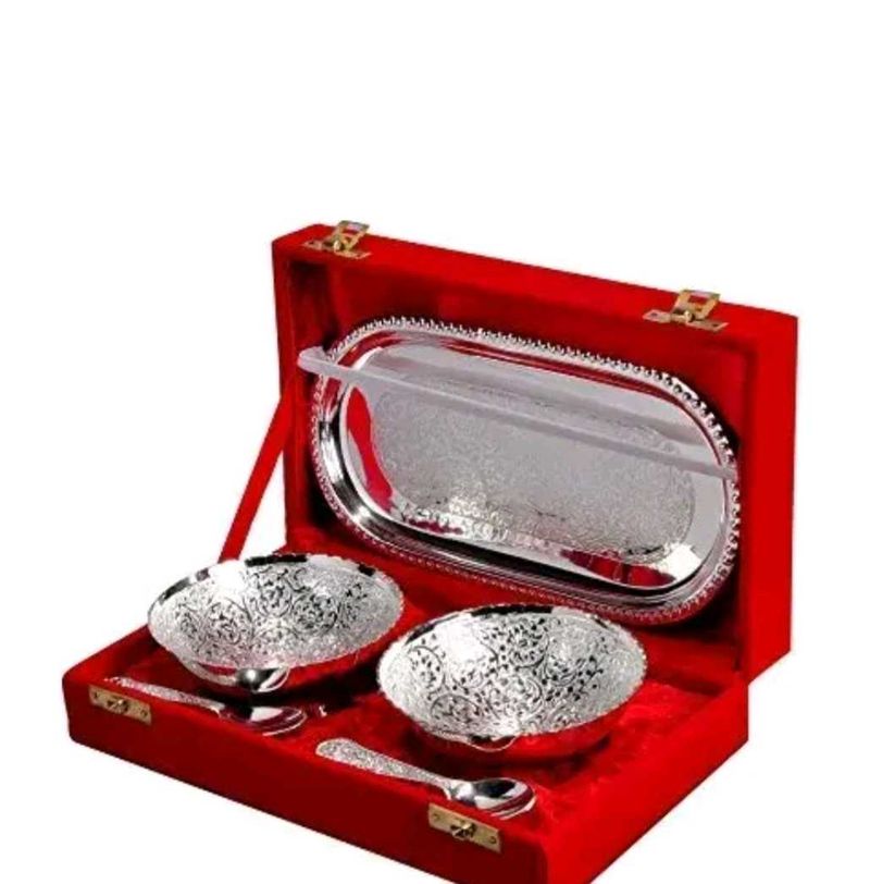 Silver Dinnerware Set