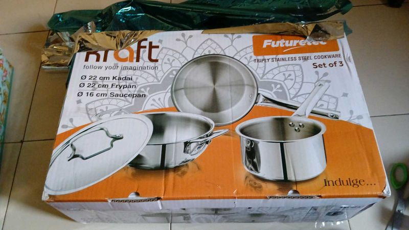 Stainless Steel Cookware Set Of 3