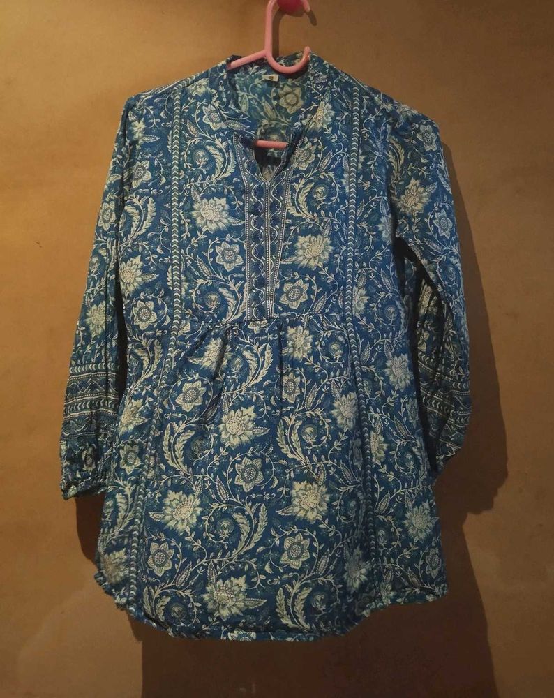 Blue Short Kurti
