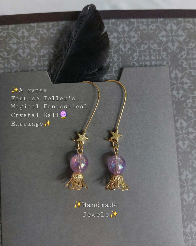 ✨️🔮Magical Crystal Ball Earrings🔮✨️